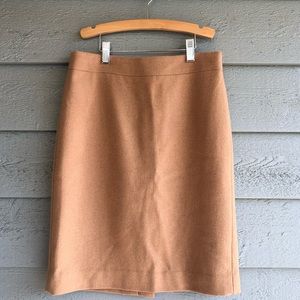 Tan J. Crew The Pencil Skirt